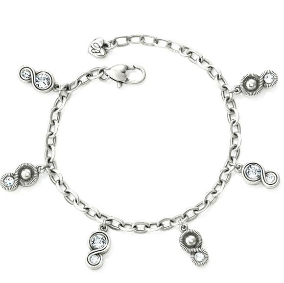 Brighton Jewelry - Infinity Sparkle Charm Bracelet